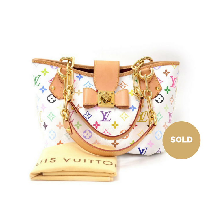 annie mm multicolore monogram canvas handbag
