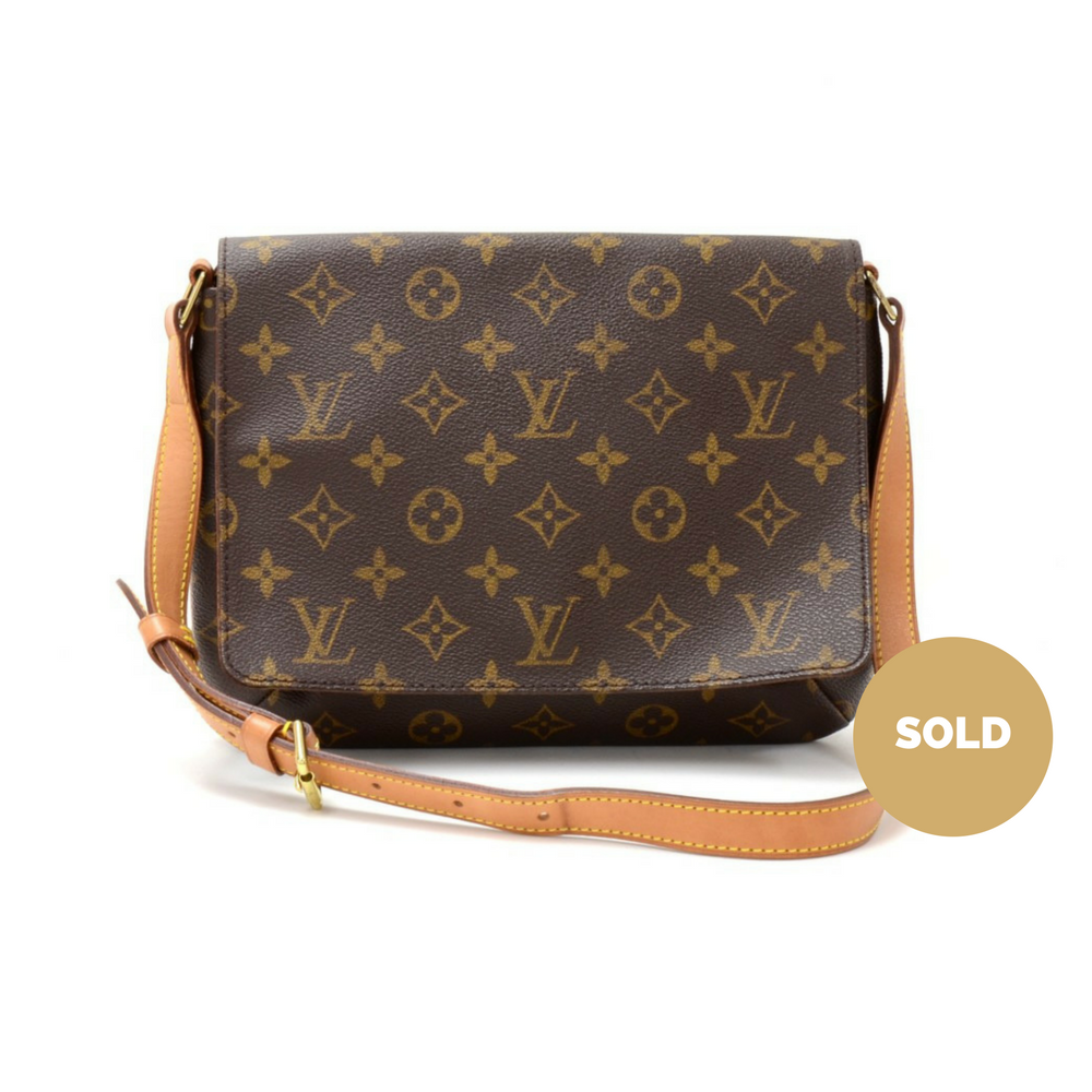 musette tango monogram canvas shoulder bag