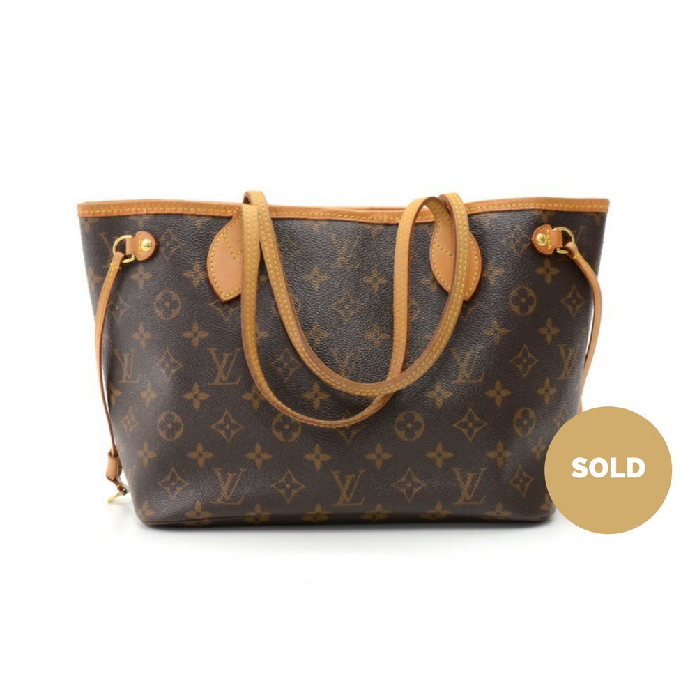 neverfull pm monogram canvas tote bag