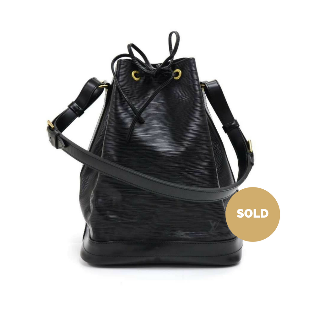 large noe epi leather shoulder bag