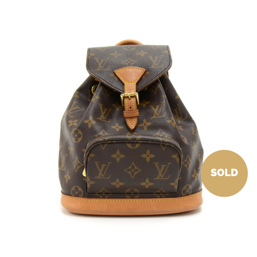 mini montsouris monogram canvas backpack bag