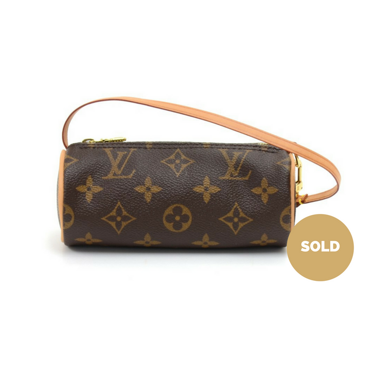 pochette papillon monogram canvas handbag