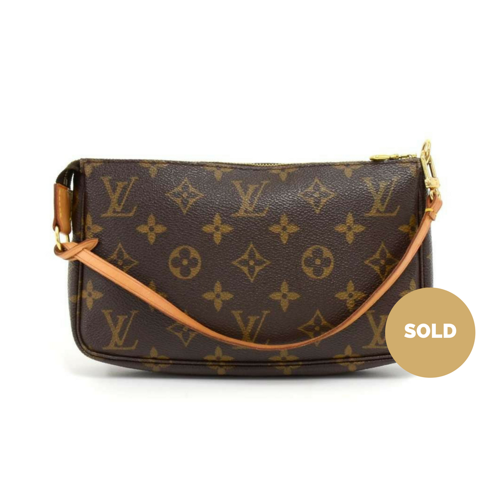 pochette accessoires monogram canvas evening bag