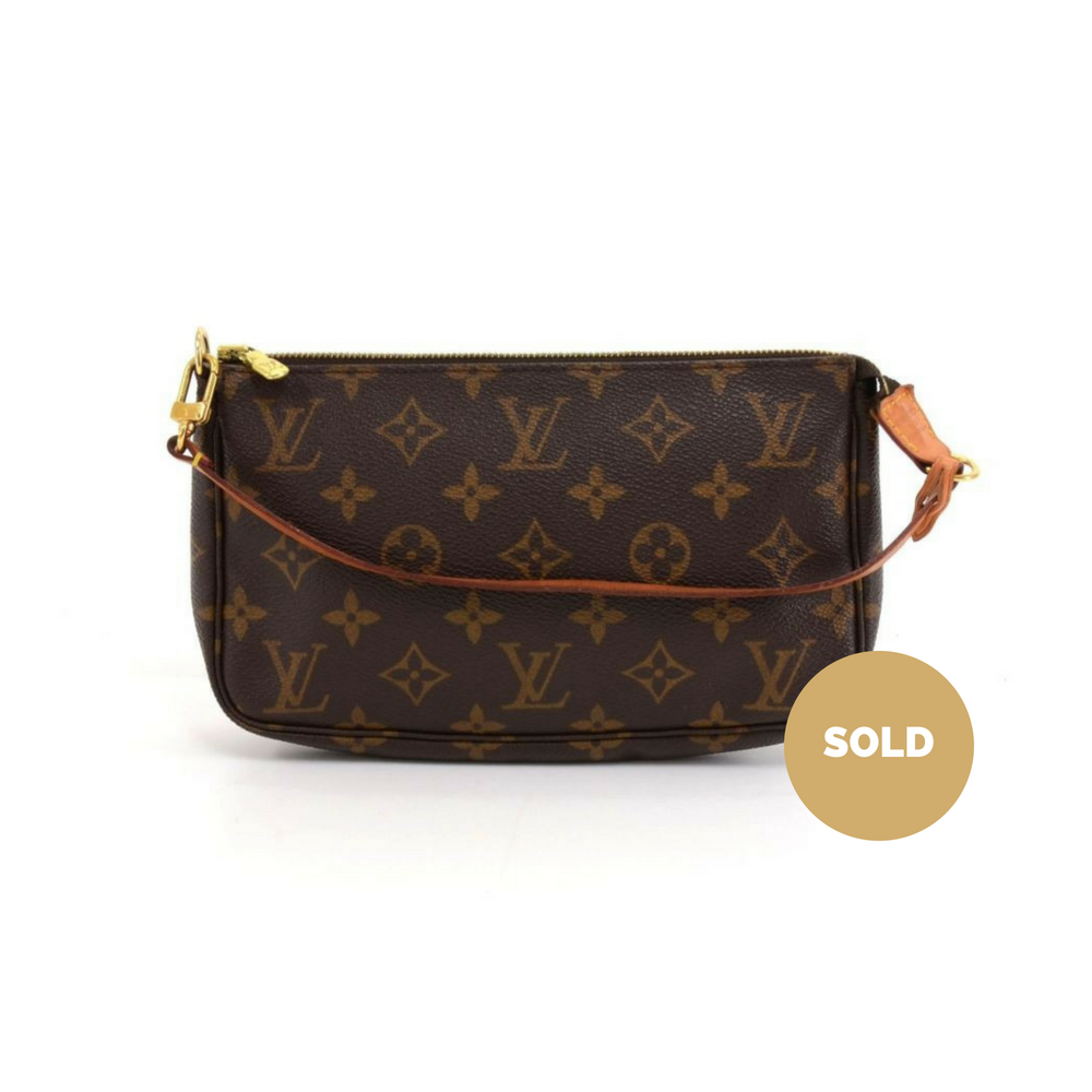 pochette accessoires monogram canvas evening bag