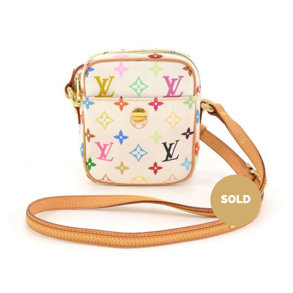 rift multicolor monogram canvas shoulder bag