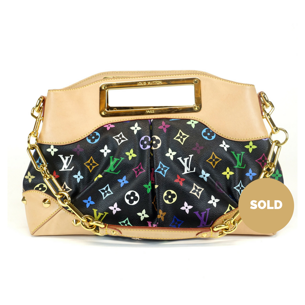 judy mm multicoloured monogram canvas handbag