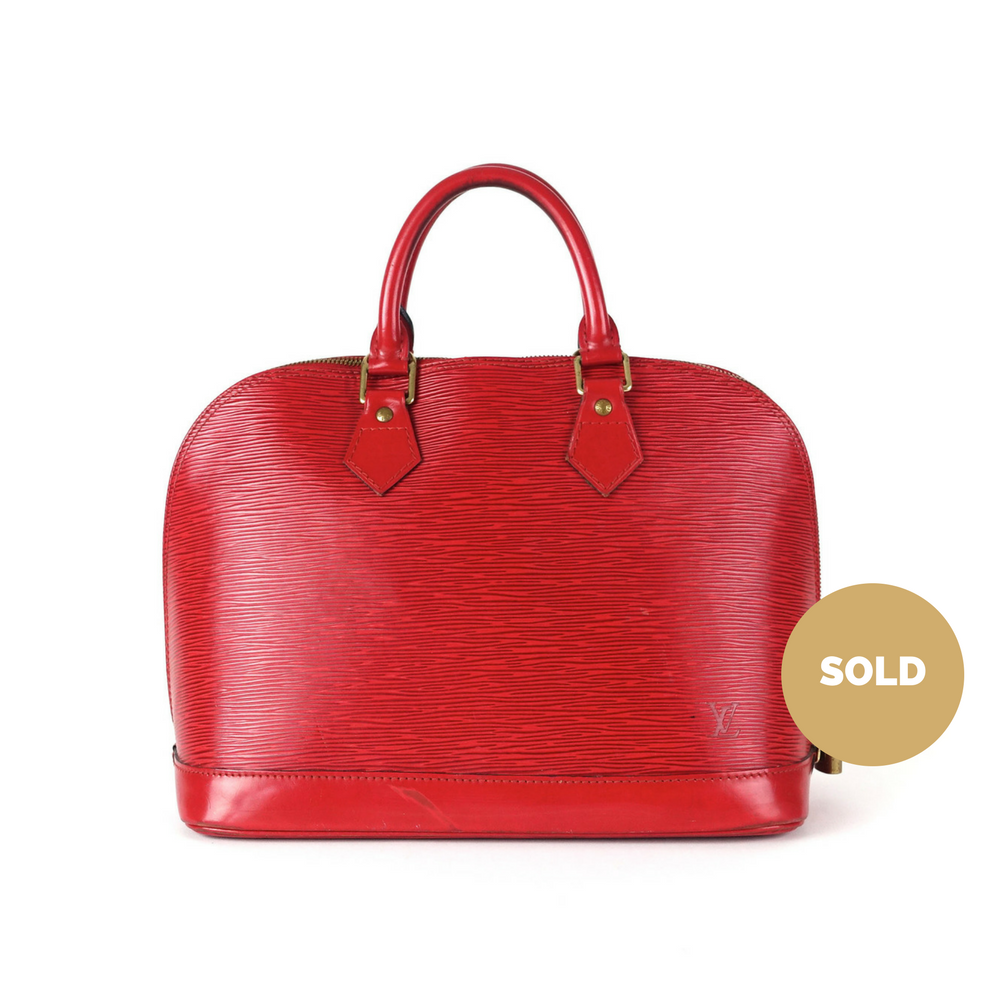 epi leather alma pm handbag