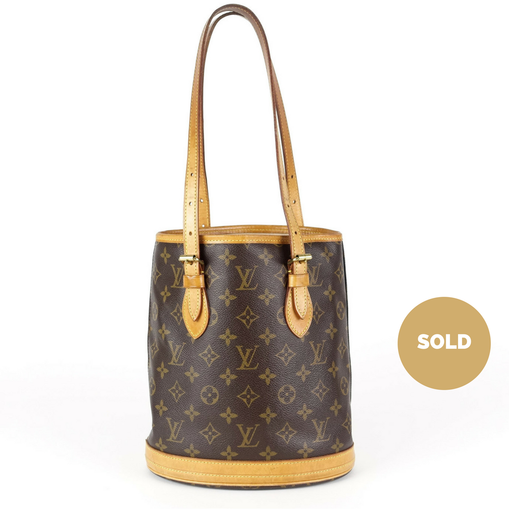 monogram canvas petit bucket