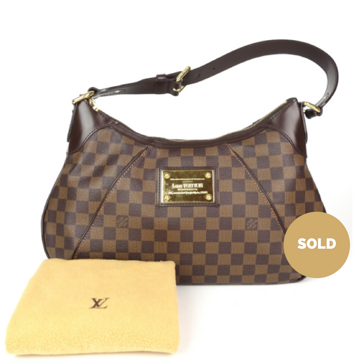 thames gm damier ebene canvas shoulder bag