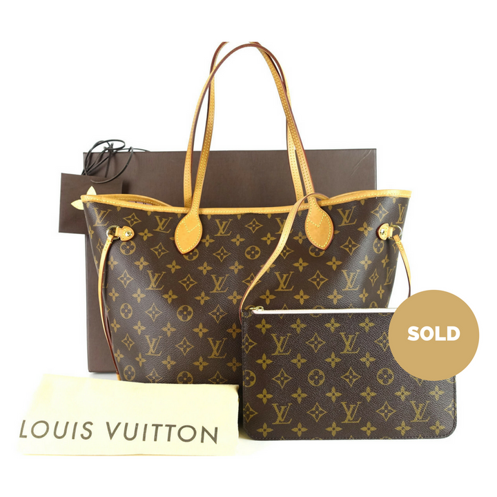 neverfull mm monogram canvas tote bag with pochette