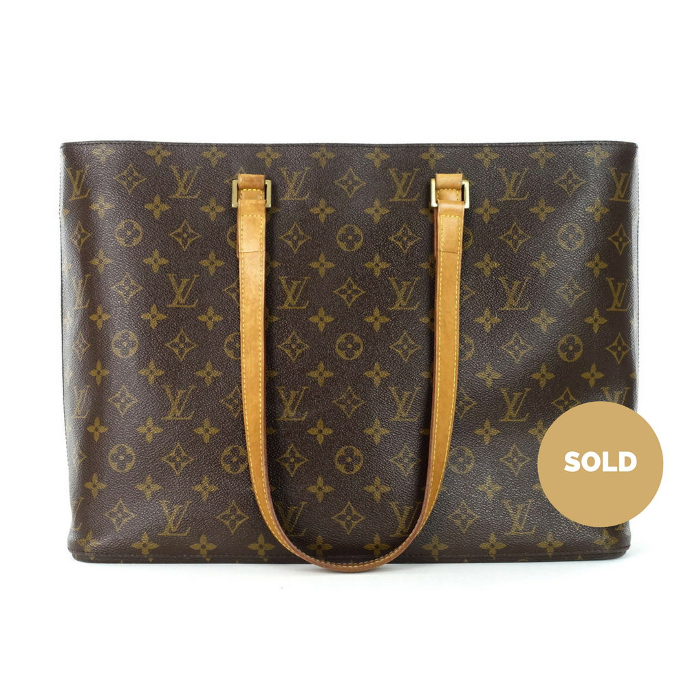 luco monogram canvas tote bag
