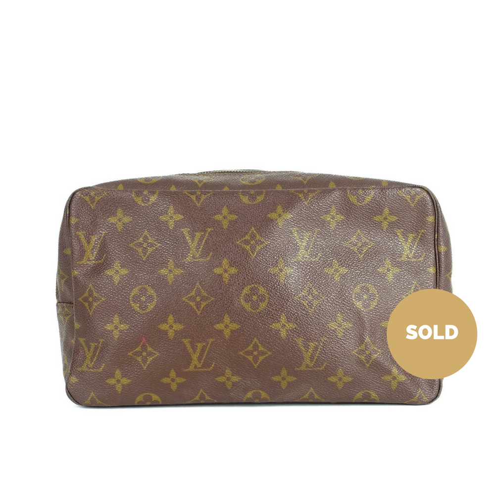 trousse toilette 28 monogram canvas clutch bag