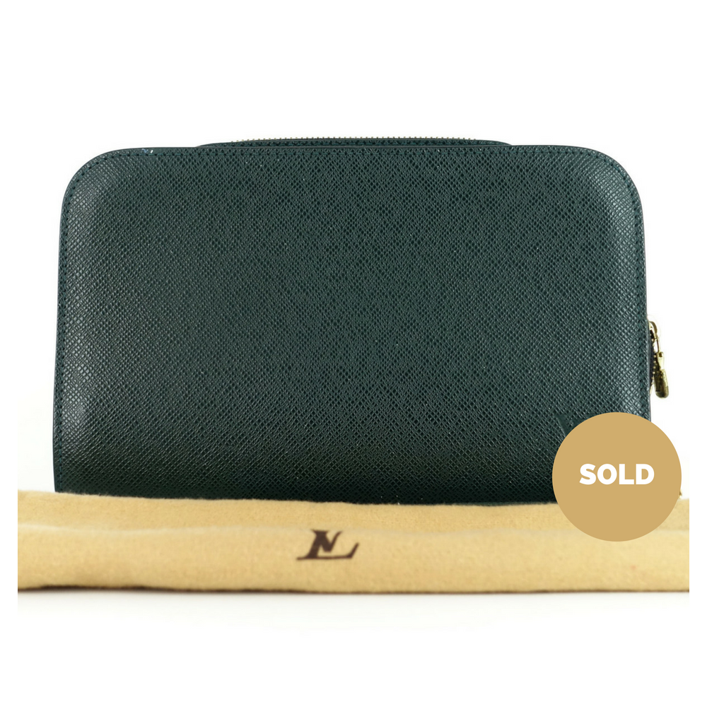 baikal taiga leather pochette bag