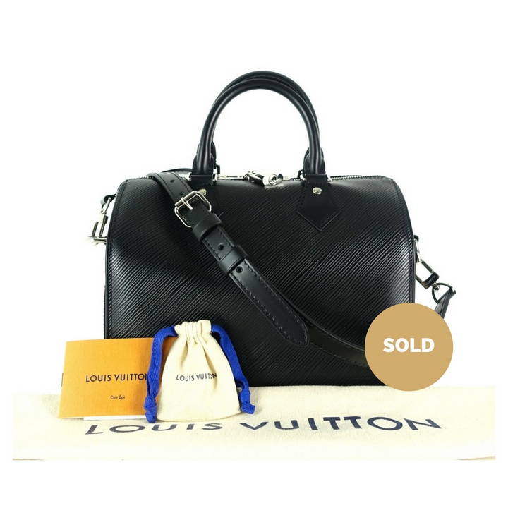 speedy 25 bandoulière epi leather handbag