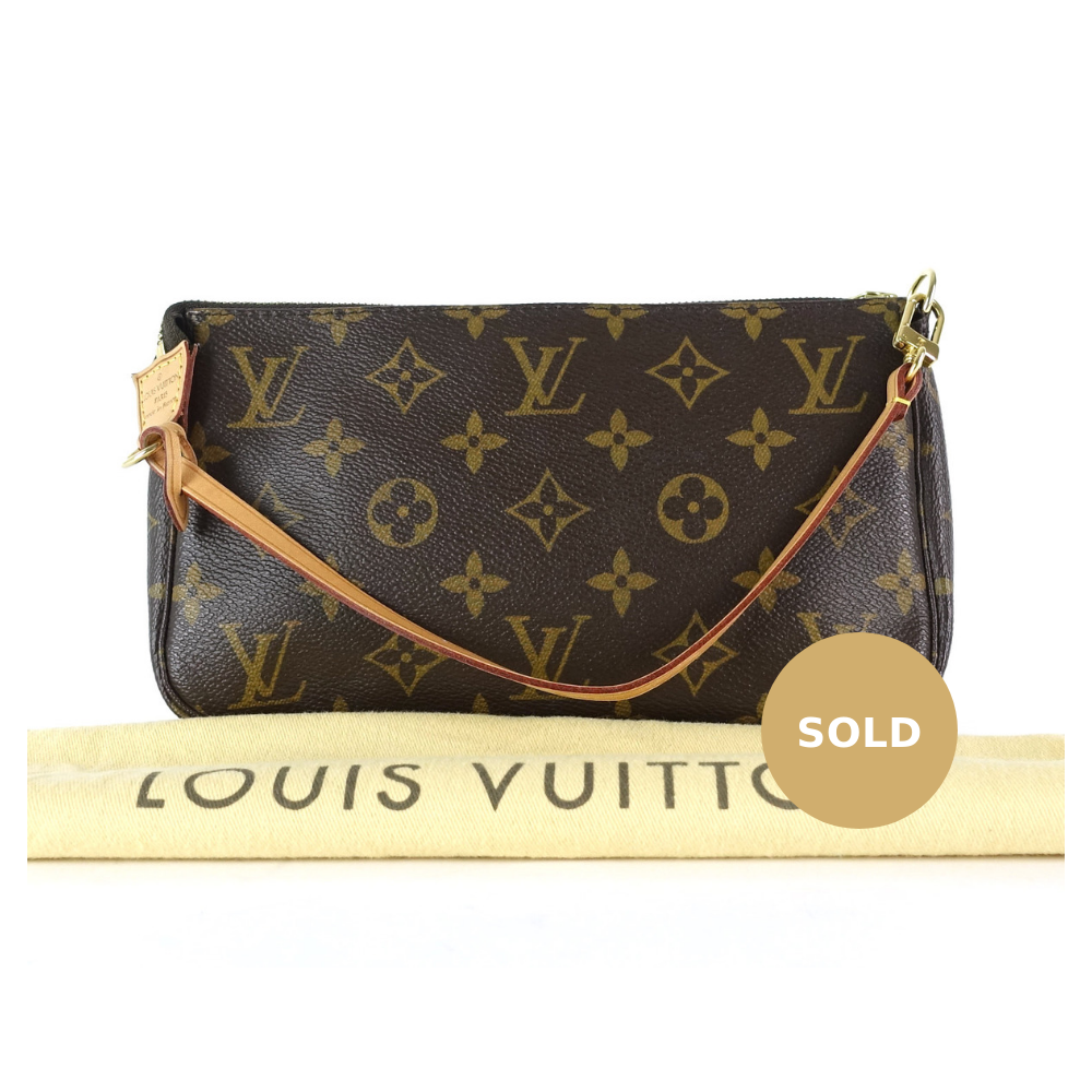 pochette accessoires monogram canvas evening bag