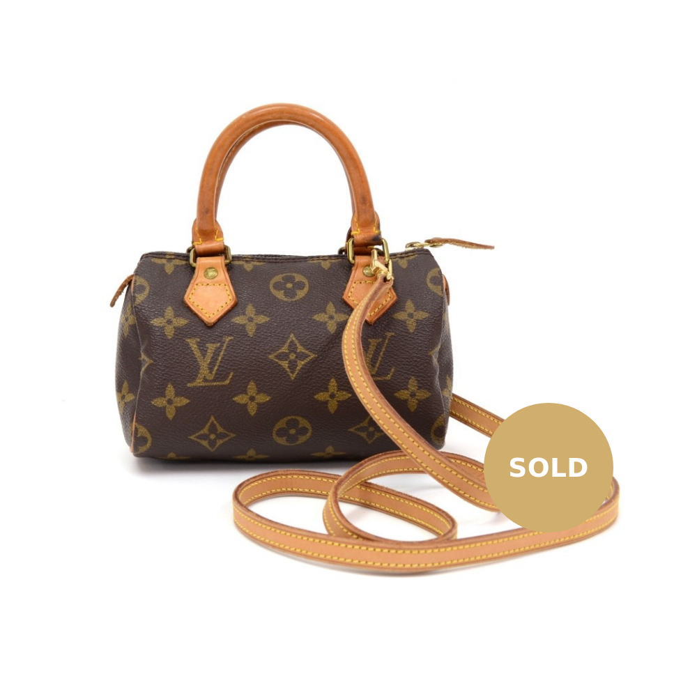 mini speedy handbag with strap