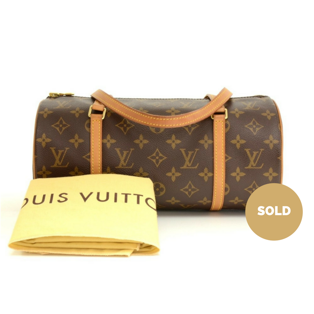 monogram canvas papillon 30 handbag