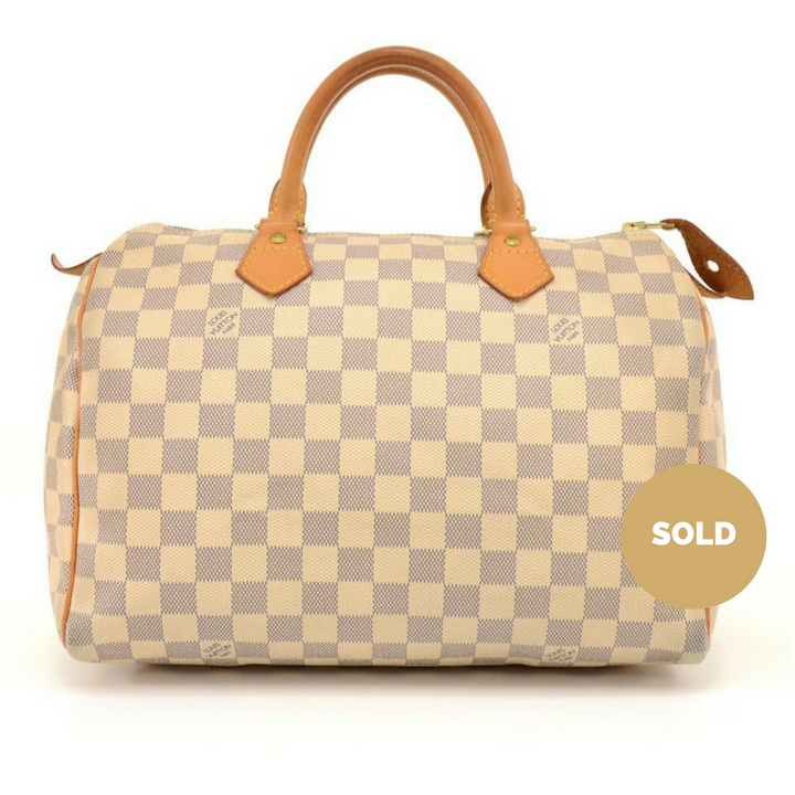 speedy 30 damier azur canvas handbag