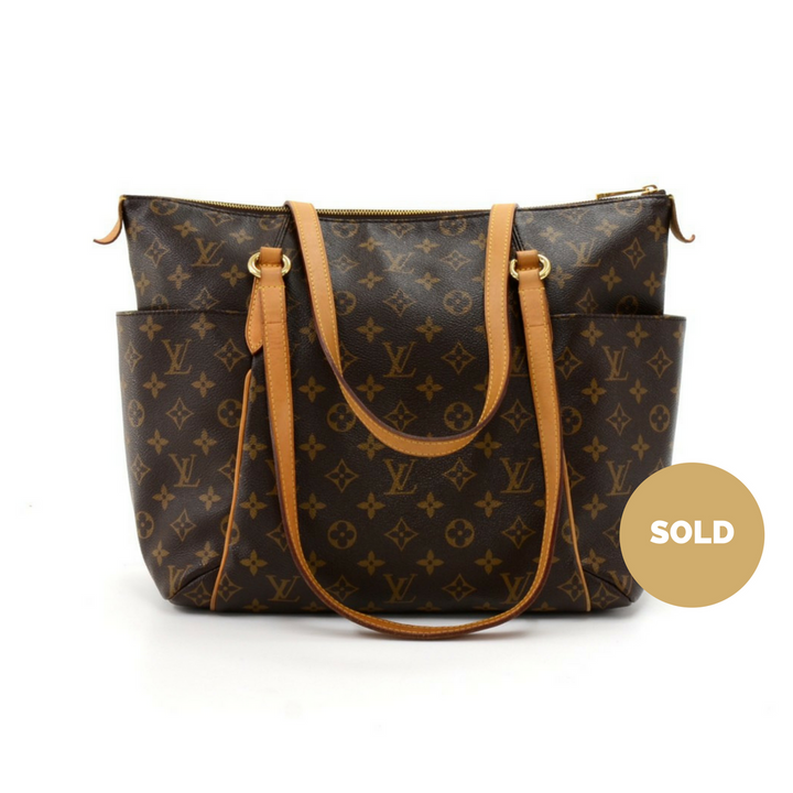totally pm monogram canvas shoulder bag