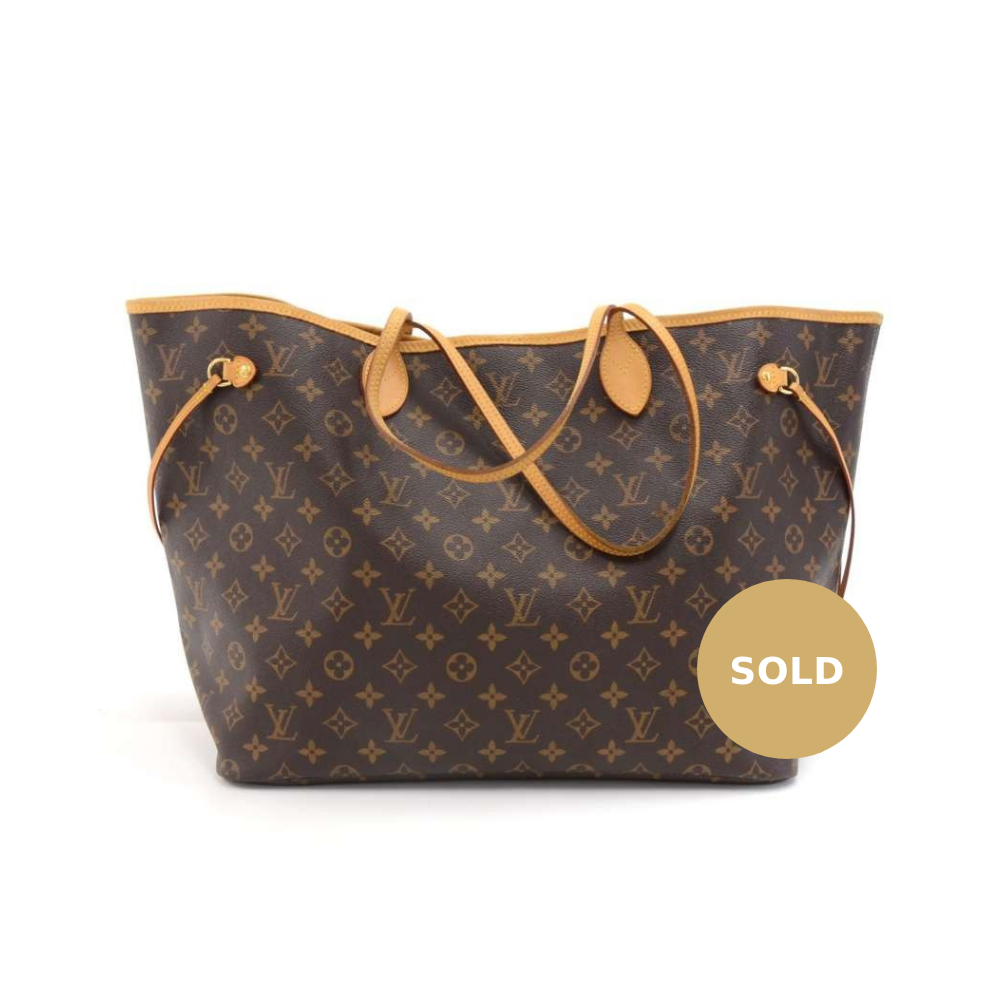 neverfull gm monogram canvas tote bag